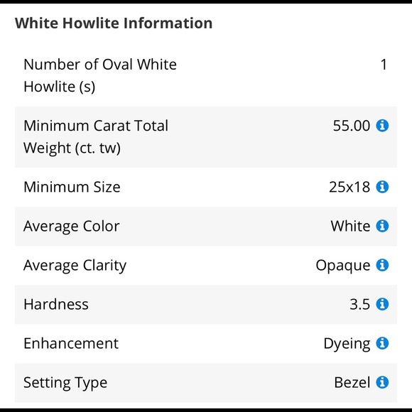 55ctw Howlite Ring: size 7 - Picture 7 of 8